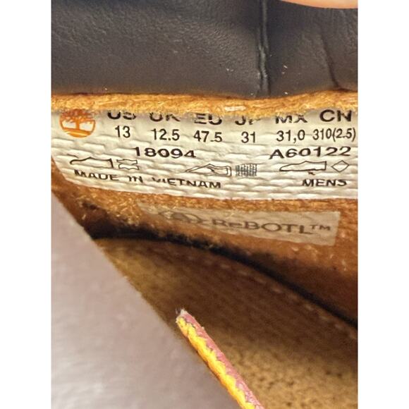 Timberland Waterproof Work Boots Tan Nubuck Size 13 Men’s main image 7